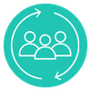 People arrow icon